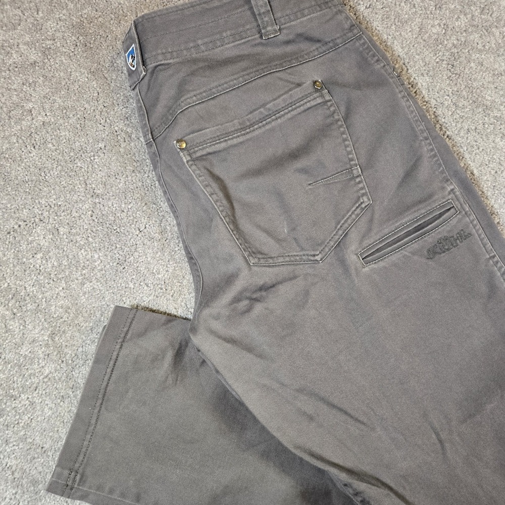 KUHL Revolt Pant Mens 32 X 28 Regular Gray Tapered Stretch Cargo Pants
